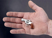 В Швейцарии сделали самый маленький функционирующий пистолет в мире (ВИДЕО)