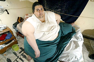 Самый толстый человек в мире похудел в два раза (ВИДЕО)