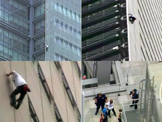 "Людей-пауков", снятых с небоскреба в Нью-Йорке, отправили за решетку и в психушку