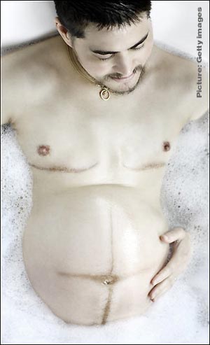 Новые фото первого в мире беременного мужчины в голом виде