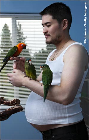 Новые фото первого в мире беременного мужчины в голом виде