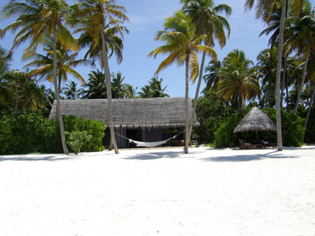 Бунгало в котором Аёена с мужем жила на Мальдивах