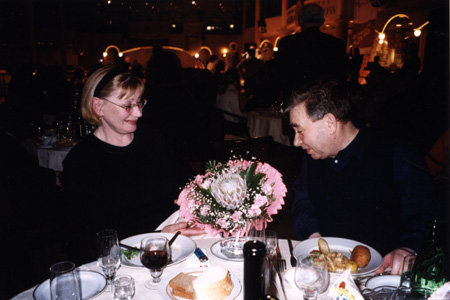 Михаил Семёнович с супругой Брониславой Проскуриной.Фото Бориса КРЕМЕРА