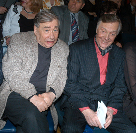 С Анатолием КУЗНЕЦОВЫМ на кинофестивале в Гатчине (2006 год). Фото Ларисы КУДРЯВЦЕВОЙ