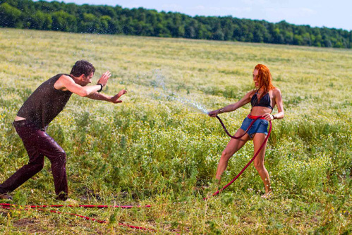 Съёмки клипа «Чи-Ли» на песню «Ромашковое поле»