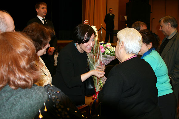 Генеральный Директор  Российского Государственного Телерадиоцентра  Ирина Герасимова принимает поздравления с юбилеем «Орфея»