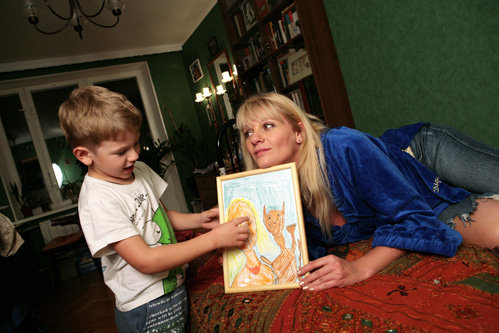 Анна АРДОВА с сыном Антоном