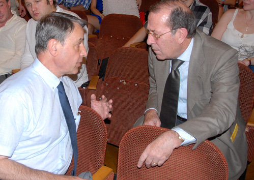 Министр культуры Александр Авдеев с послом Италии
