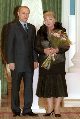 Ольга АРОСЕВА с Владимиром ПУТИНЫМ