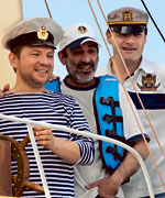 БРАТЬЯ В СБОРЕ: Санька, Рустам и Абрамов (слева направо)