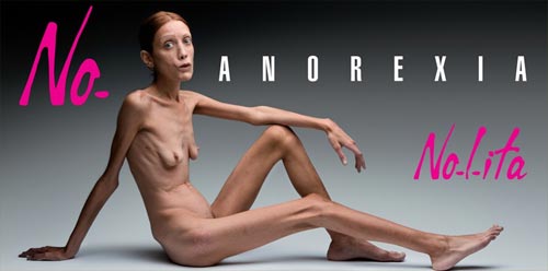 Модель с анорексией разделась для шокирующей антирекламы (ФОТО)