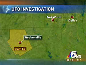 В Техасе десятки людей видели НЛО