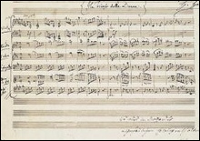 Ноты, написанные рукой Моцарта, выставят на продажу