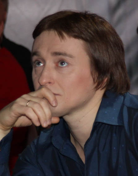 Сергей Безруков во время съемок программы 