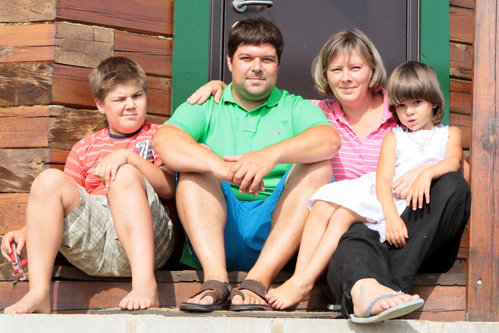 Сергей БАБАЕВ с семьёй