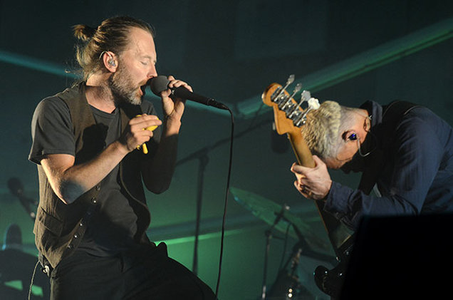 Том Йорк, вокалист и гитарист группы Radiohead, на музыкальном фестивале в Техасе Фото: GETTY IMAGES