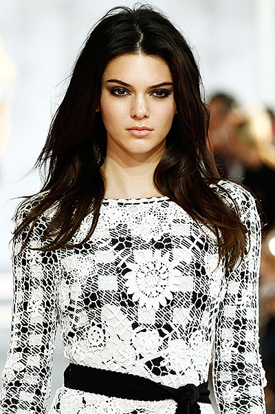 NEW YORK, NY - SEPTEMBER 07: Model Kendall Jenner walks the runway at the Diane Von Furstenberg fashion show during Mercedes-Benz Fashion Week Spring 2015 at Spring Studios on September 7, 2014 in New York City. (Photo by Peter Michael Dills/Getty Images)
