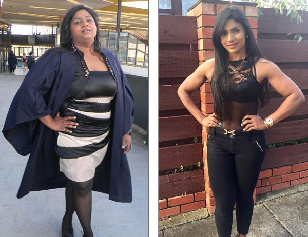 Девушка похудела на 42 кг после того, как увидела свою фотографию в Фейсбук