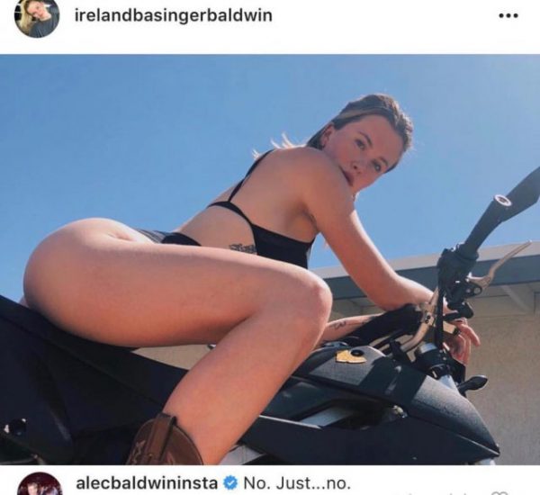Айрленд Болдуин сильно расстраивает отца оголением на весь свет