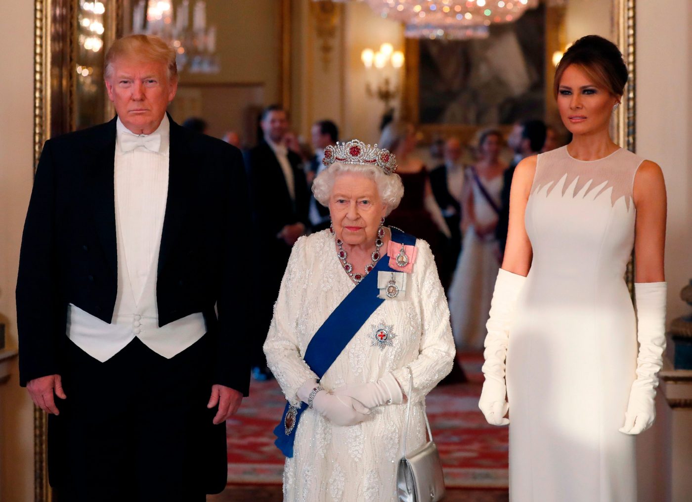 Мелания Трамп и Королева Елизавета