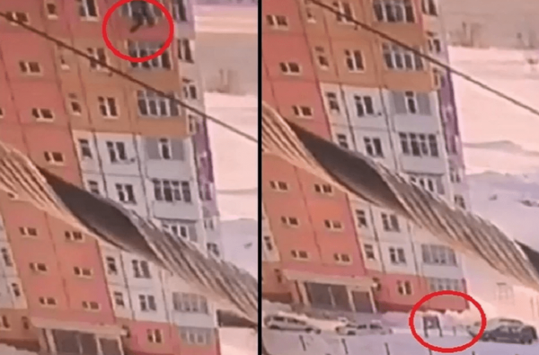 Живучие пошли девушки - Сибирячка упала с 9-го этажа, встала и пошла (видео)