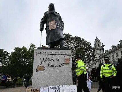 Великолепная речь Бориса Джонсона - Спасает статую Черчилля и просит британцев не ходить на антирасистские митинги