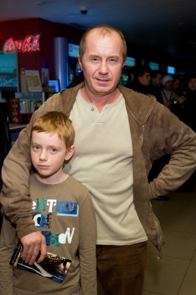Андрей Панин с сыном Петей