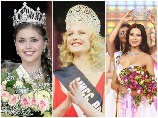 Победительницы конкурса Мисс-Россия