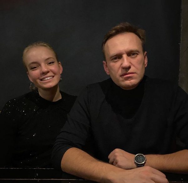 Дарья Навальная с отцом