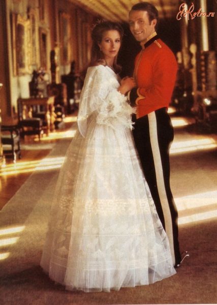принцесса Анна и Марк Филиппс в день помолвки