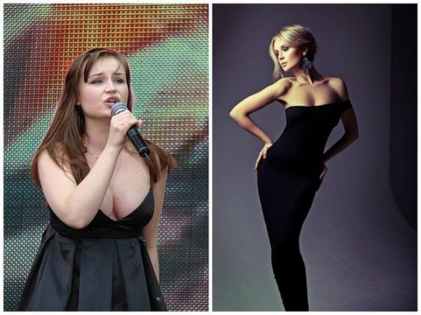 Полина Гагарина до и после похудения. Фото glamurchik.tochka.net
