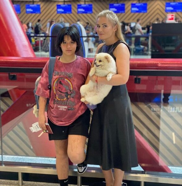 Дана Борисова с дочкой 