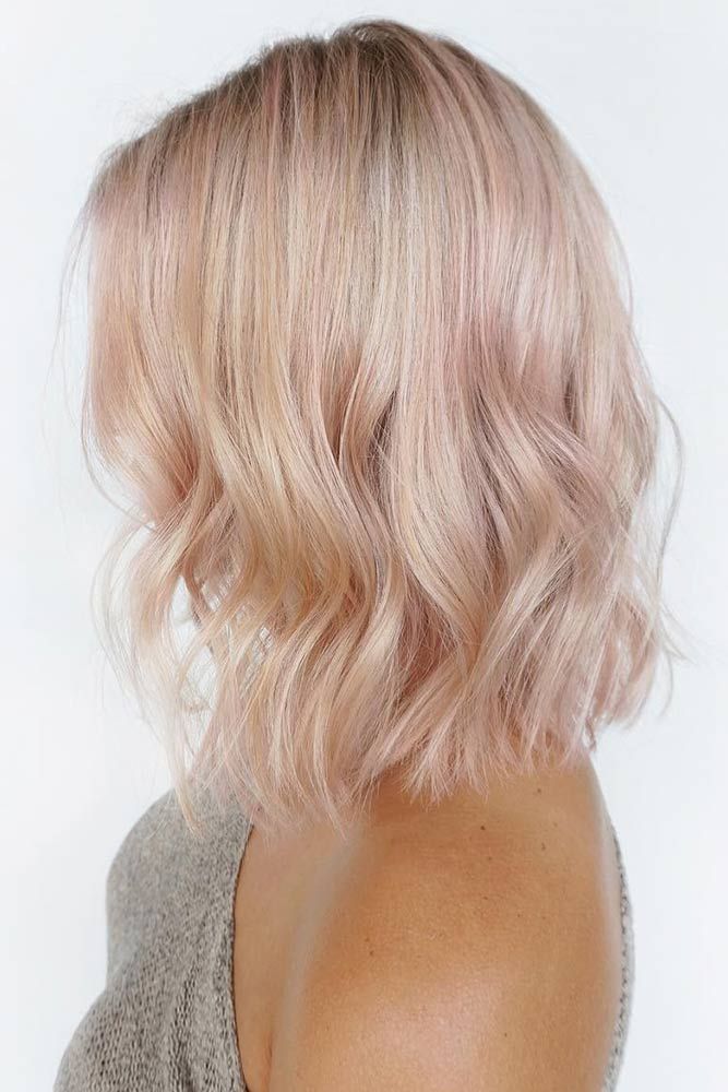 Цвет волос розовый жемчуг на короткие волосы фото