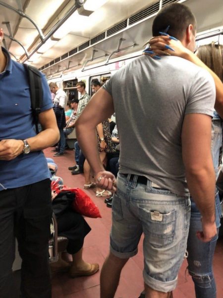 Необычные люди в метро, фото:ucrazy.ru