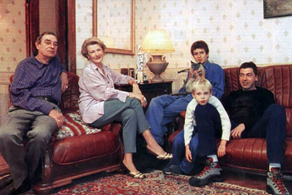 Светлана Дружинина с семьёй