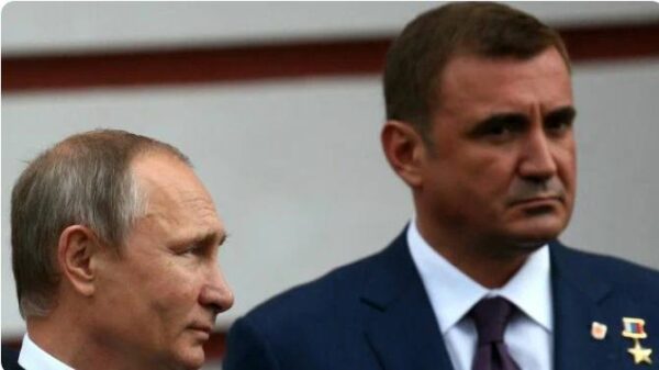 Владимир Путин и Алексей Дюмин. Фото bbc.com