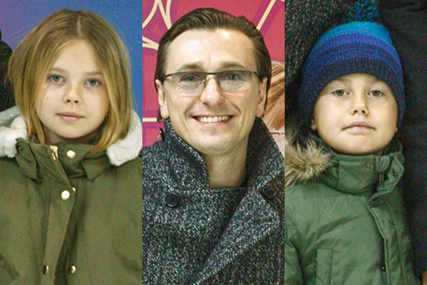 Сергей Безруков и его старшие дети