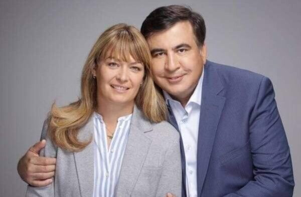 Михаил Саакашвили и Сандра Рулофс