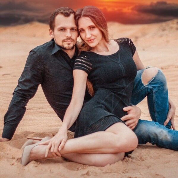 Алексей Янин с женой