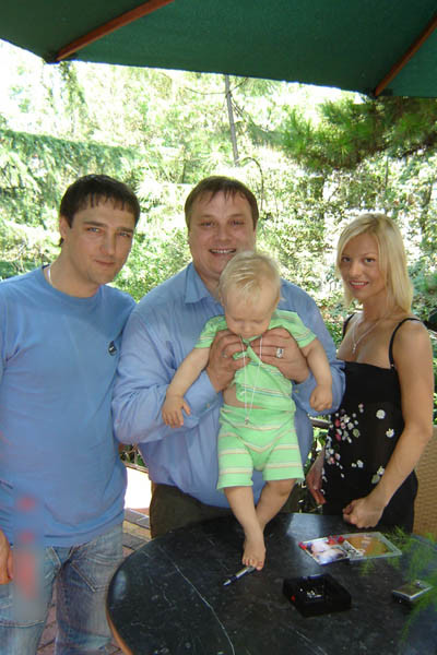 Юрий Шатунов, его жена Светлана и Андрей Разин