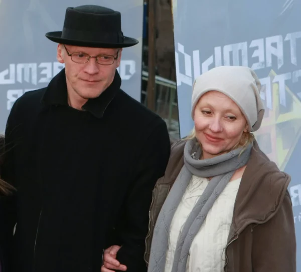 Серебряков с женой Марией