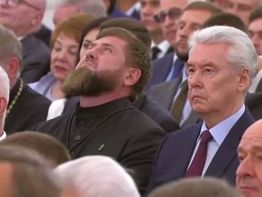 Во время торжественной речи Владимира Путина в Кремле Рамзан Кадыров растрогался