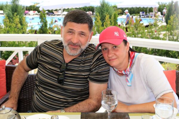 Сергей Пускепалис с женой Еленой