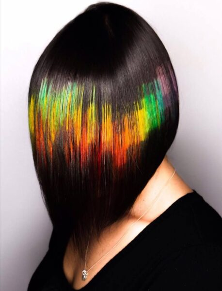 пиксельная покраска волос