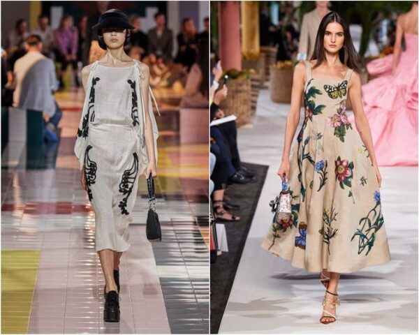 Самые модные женские платья на весну-лето 2023 года: последние тенденции и тренды, палитра, принты, ткани. Фото модных образов