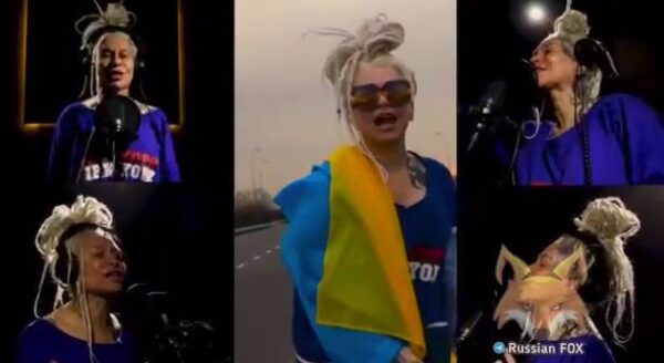 Скандальная певица Наргиз вышла на трассу с украинским флагом и запела на мове