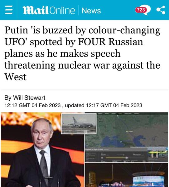В иностранных СМИ заговорили, что инопланетяне прилетели послушать выступление Путина в Волгограде