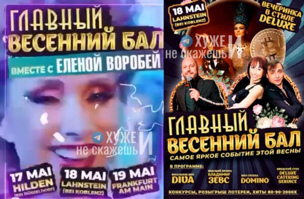 После публикации афиши с Еленой Воробей и украинским артистом, осуждающим Россию, ее концертный директор решил выйти на связь