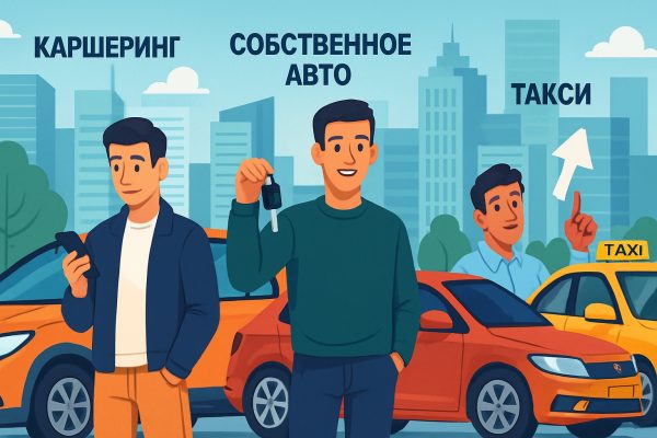 Бой титанов: каршеринг против собственного авто против такси — кто победит в 2025 году?