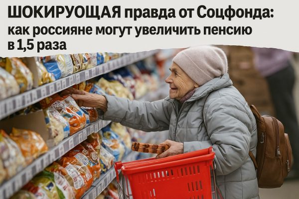 Соцфонд раскрыл СЕКРЕТ: этот простой способ увеличит вашу пенсию в 1,5 раза